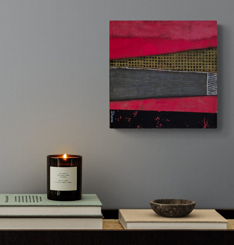 'RED SKY' | 30X30CM - Image 2